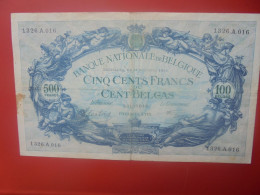 BELGIQUE 500 FRANCS 1942 Circuler (B.18) - 500 Francos-100 Belgas