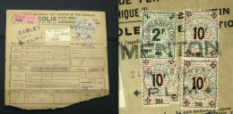 COLIS POSTAUX SNCF PLM Grands Réseaux Avec 2F Et 10F Cote 165€ - Covers & Documents