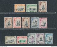 1961 SWAZILAND -  Stanley Gibbons N. 65/77a - 13 Valori - MNH** - Otros & Sin Clasificación