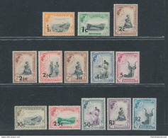 1961 SWAZILAND -  Stanley Gibbons N. 65/77a - 13 Valori - MNH** - Andere & Zonder Classificatie