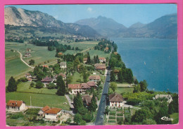 D74 - DOUSSARD - VUE AÉRIENNE - LE BOUT DU LAC - PANORAMA SUR LE LAC D'ANNECY - CPM Grand Format  - Doussard