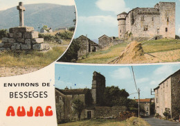 ENVIRONS DE BESSEGES AUJAC MULTIE VUES 1975 CPSM 10X15 TBE - Bessèges