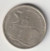 SERBIA 2003: 5 Dinara, KM 36 - Servië