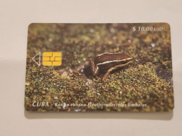 CUBA-(CU-ETE-0032)-Pygmy Frog-(18)-($20)-(0001871033)-used Card+1card Prepiad Free - Kuba