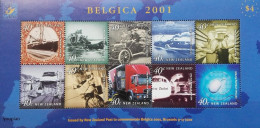 New Zealand 2001, Belgica 2001, MNH Unusual S/S - Unused Stamps