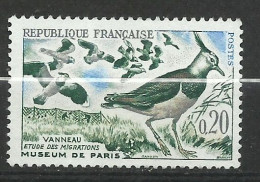 France N°1273 Vanneau Sans Le Rouge Et Le Jaune    Neuf  ( *  )    B/TB  Voir Scans Soldes ! ! ! - Unused Stamps