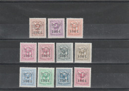 Preo  747/757 Serie No 57 ** - Typos 1951-80 (Ziffer Auf Löwe)