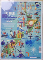 New Zealand 2012, A Tiki Tour Of New Zealand, MNH Sheetlet And Map Of New Zealand - Unused Stamps