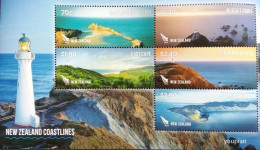 New Zealand 2013, Lighthouses, MNH S/S - Unused Stamps