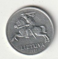 2 CENTAI 1991 LITOUWEN /4794 - Lithuania