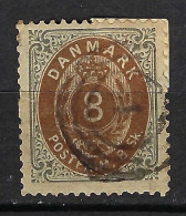 DANEMARK Ca.1870: Le Y&T 19 Obl., Forte Cote - Gebraucht