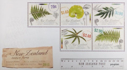 New Zealand 2013, Native Ferns, MNH S/S - Ungebraucht