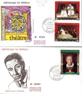 Senegal 0361/62 Et A 118 Fdc Journée Internationale Du Théâtre - Theater