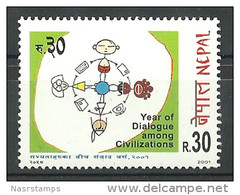Nepal - 2001 - ( Year Of Dialogue Among Civilizations / Dialog / Dialogo / Civilisations ) - MNH (**) - Emisiones Comunes