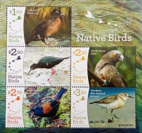 New Zealand 2017, Native Birds, MNH S/S - Unused Stamps