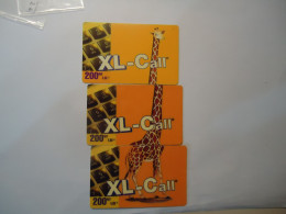 BELGIUM   3 CARDS PUZZLES ANIMALS  GIRAFFE - Other & Unclassified