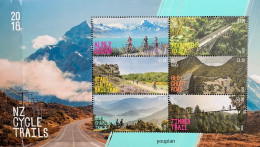 New Zealand 2018, Cycle Trails, MNH S/S - Unused Stamps