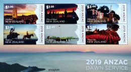 New Zealand 2019, ANZAC Dawn Service, MNH S/S - Ungebraucht