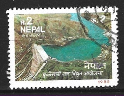 NEPAL. N°394 Oblitéré De 1982. Barrage. - Wasser