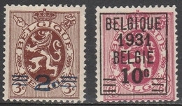 315/316 Met Opdruk /avec Surchargés ** - 1929-1937 Heraldic Lion