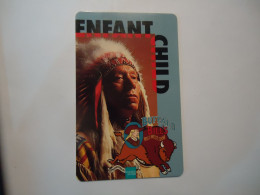 FRANCE  DISNEY PARIS  USED CARDS  INDIANS - Ohne Zuordnung