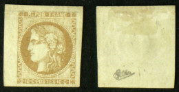 N° 43A 10c CERES BORDEAUX B Neuf N* Cote 1250€ Signé Calves - 1870 Emission De Bordeaux