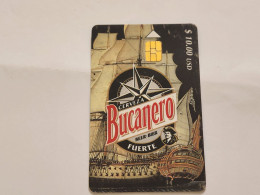 CUBA-(CU-ETE-0126)-Cerveza Bucanero-(26)-($10)-(Number Deleted And Not Seen)-used Card+1card Prepiad Free - Kuba