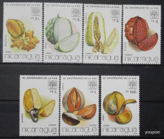 Nicaragua 1986, 40th Anniversary Of FAO, MNH Stamps Set - Nicaragua