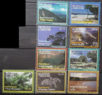 Nicaragua 1998, National Parks And Nature Reserves, MNH Stamps Set - Nicaragua