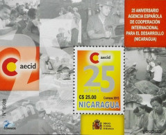 Nicaragua 2013, 25th Anniversary Of Spanish Agency For Development Cooperation, MNH S/S - Nicaragua