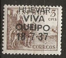 Timbre Huevar Séville 1937 Viva Queipo 1937 Neuf ** - Spanish Civil War Labels
