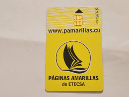 CUBA-(CU-ETE-0153)-Paginas Amarillas-(31)-($9.95)-(0005364480)-used Card+1card Prepiad Free - Kuba