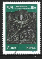 NEPAL. N°417 Oblitéré De 1984. Vichnou. - Hinduismo