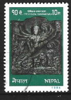 NEPAL. N°417 Oblitéré De 1984. Vichnou. - Hindouisme