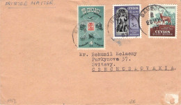 CEYLON - PRINTED MATTER 1957 - CZECHOSLOVAKIA / 5259 - Sri Lanka (Ceylon) (1948-...)