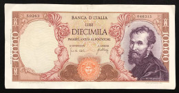 10000 Lire MICHELANGELO 20 05 1966 Bb/splLOTTO 314 - 10000 Liras