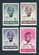 India 1948 Mahatma Gandhi Mourning Replica 4v SET "Service" Overprint (SGO150a - SGO150d) MINT As Per Scan - Mahatma Gandhi