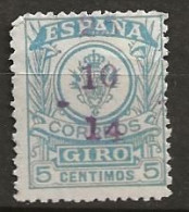 Timbre Pour Mandat Espagne 1915 Oblitéré - Vaglia