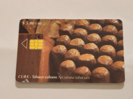 CUBA-(CU-ETE-0162B)-Tabaco Cubano-(32)-($5.00)-(0006156703)-used Card+1card Prepiad Free - Kuba