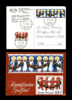 FINLANDIA TP CON MAT ROVANIEMI ARCTIC CIRCLE PAPA NOEL SANTA CLAUS CITY 1986 - Otros & Sin Clasificación