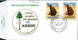 Senegal 0537/38 Fdc Sahel Vert, Arbre - Environment & Climate Protection