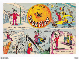HUMOUR ASTROLOGIE Le Skieur Du Signe Zodiaque Du SCORPION N°1607 Ski Illustrateur Patrick - Astrology