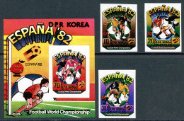 Korea Nord 2094-2098 + Block 93 Postfrisch Fußball #GE588 - Korea (...-1945)