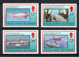 Falkland Inseln 588-591 Postfrisch Fischfang #HE446 - Falkland Islands