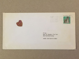 Schweiz  Svizzera Suisse Used Letter Stamp Cover 1991 Ilanz Surselva Ca Chat Katze - Briefe U. Dokumente