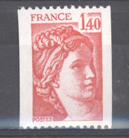 France  :  Yv  2104a  **       Numéro Rouge - 1977-1981 Sabine De Gandon