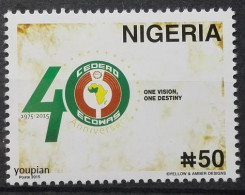 Nigeria 2015, Ecowas, MNH Single Stamp - Nigeria (1961-...)