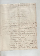 Lettre Berger Didier Notaire Saint Jean D'Arves Illisible à Identifier 1837 - Ohne Zuordnung