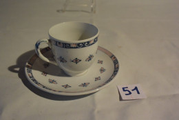 C51 Authentique Tasse Et Sous Tasse "importé D'Angleterre" Circa 1900 - Cups