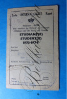 Studentenkaart Leuven DUCHATEAU Guilaume 1957 Abdijstr.HEVERLEE Lidkaart 1973 Colonies Fraternelles Fratelzon Int.Brux. - Historische Dokumente